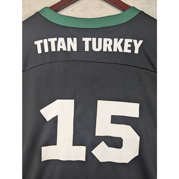 Subway Series Football Jersey Size XL Black #15 Titan Turkey Sandwich Crew Team - Picture 9 of 9